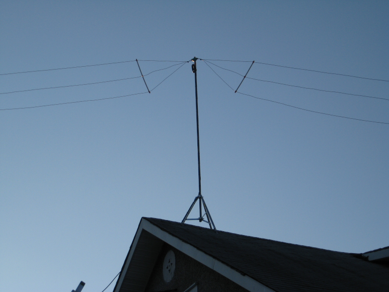 fan dipole for 80-40-20-15, feed point at ~40' above ground level